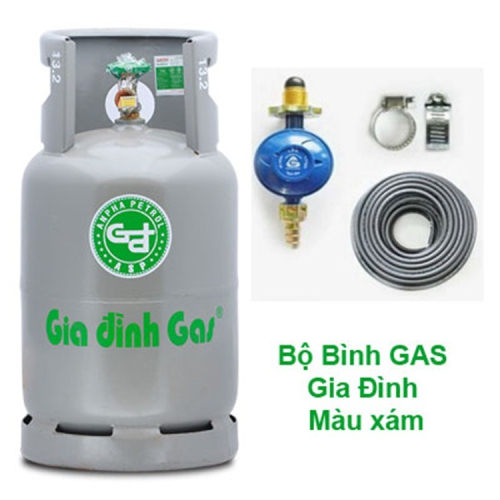 Bộ  Bình gas Gia Đình xám