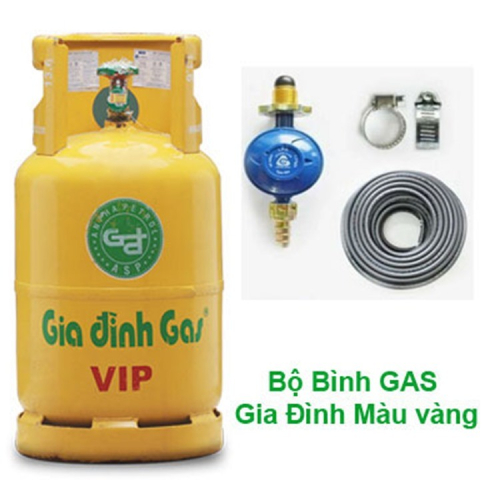 Bộ Bình gas Gia Đình vàng