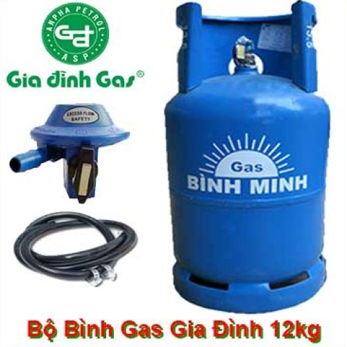 Bộ bình ga gia đình xanh 